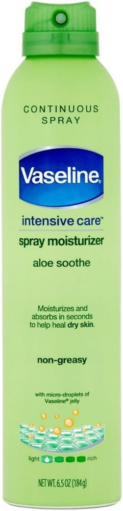 Spray & Go Moisturizer, Aloe Fresh, 6.5 oz (Pack of 3)