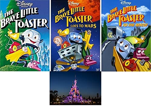 toaster print - The Brave Little Toaster/Goes to Mars/ To The Rescue 1 2 3 Trilogy (3 DVD SET) and Bonus Glossy Print Disney Art Card