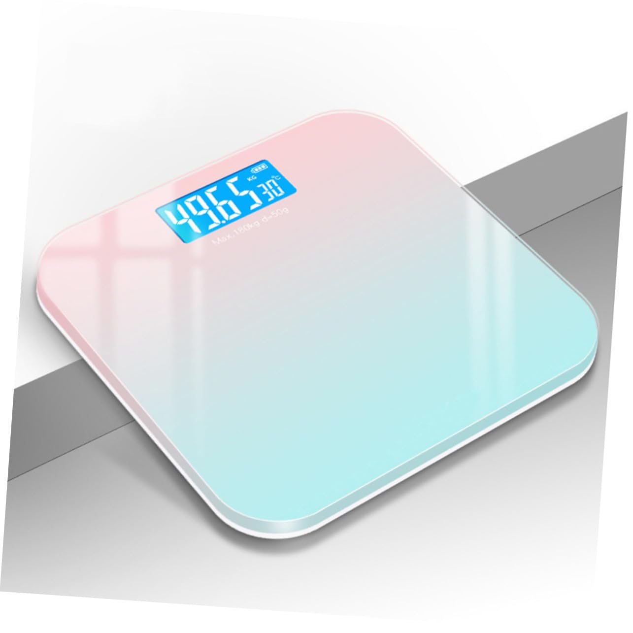 Digitale Babywaage 0, 2-180kg mit Lcd Display für Babys | Hellgrün, Abs Kunststoff und Gehärtetes Glas, Präzise Sensoren, Zuverlässige Messwerte