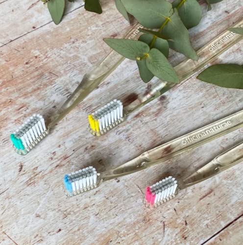 Officina Naturae Zahnbürste FUCSIA Silver Eco-Nachhaltig Umweltfreundlich Bio Made in Italy Vegan – Bild 8