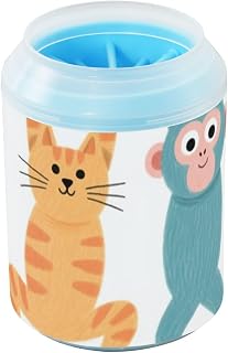 Colorful Cartoon Funny Monkeys Reusable Dog Paw Cleaner Soft Silicone Bristles Feet Cleaning Kit Suitable for Small, Medium, Large Breed Dogs
