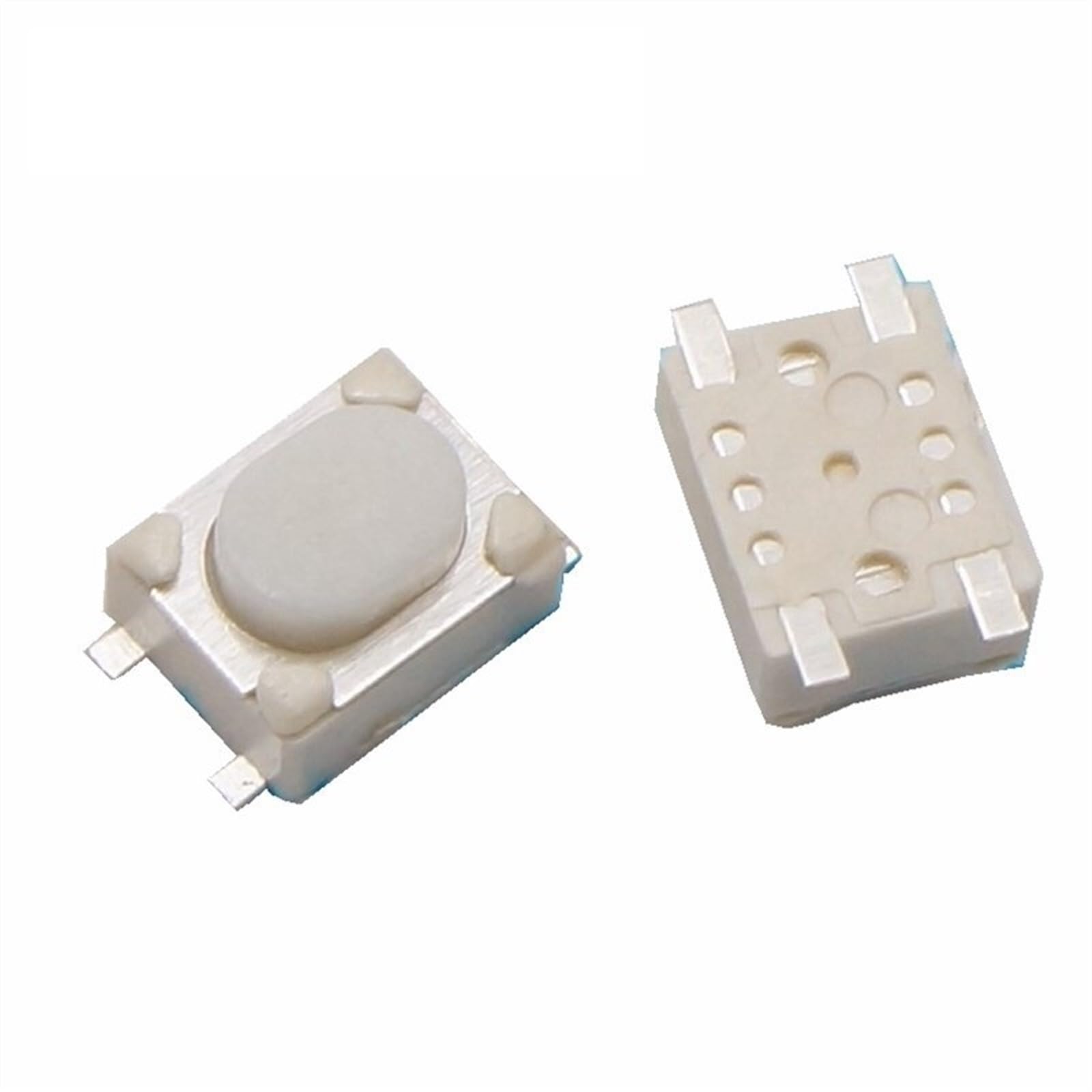 Interruptor táctil SMD 3x4x2.5 mm de 4 pines en lote de 100 unidades color blanco