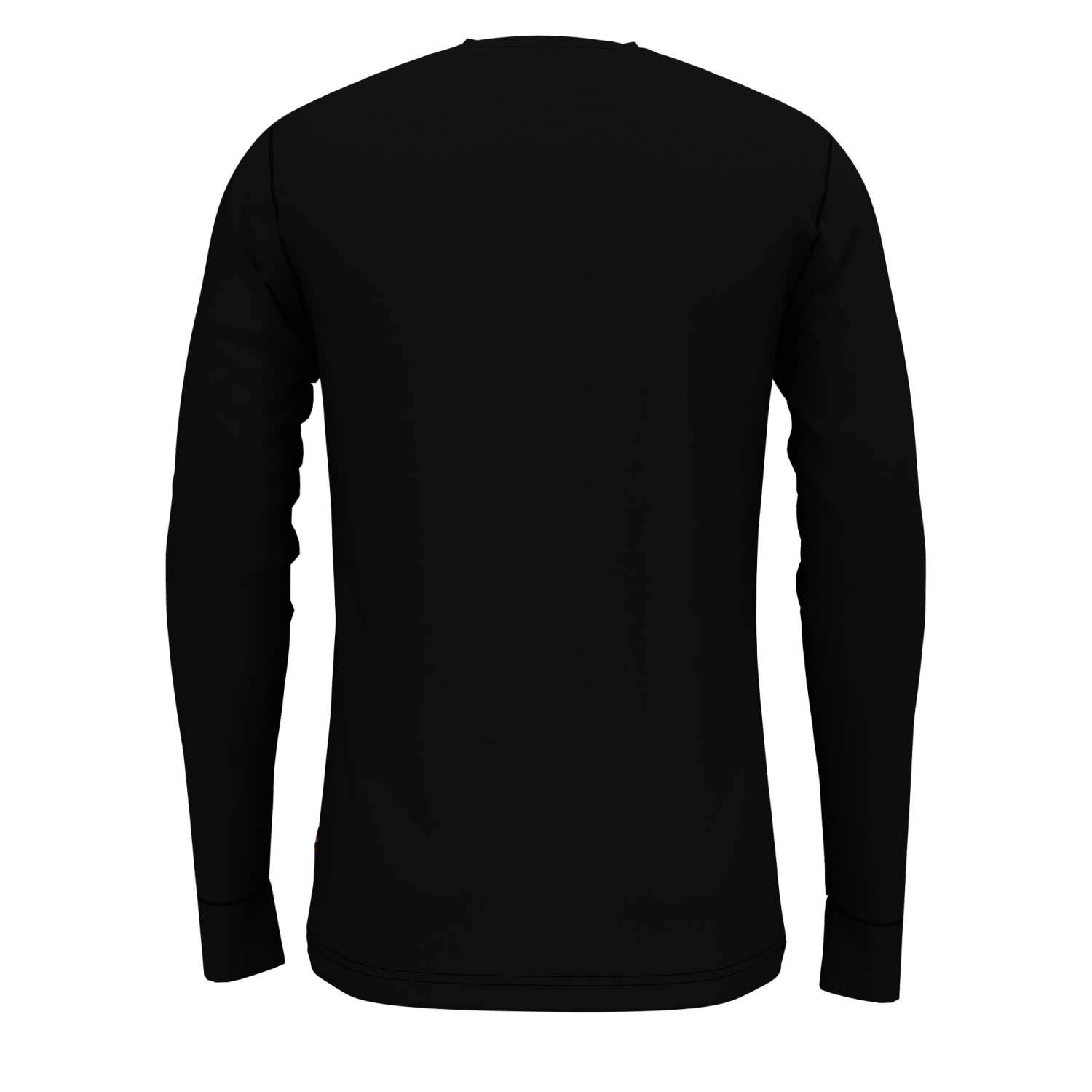 Odlo Uomo Maglietta Intima Tecnica a Maniche Lunghe 100% Merino 200 Gramm