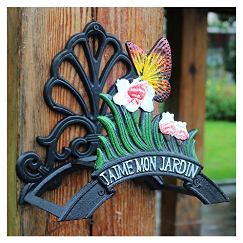 Hierro Fundido For Trabajo Pesado Manguera De Jardín Soporte Del Tubo De Soporte For Manguera Carrete De Almacenamiento De Butler Manguera...