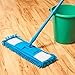 Super Absorbing Microfiber Dust Mop with Handle Telescoping Pole Floor Cleaner Noodle Mop - Absorbs 3X its Weight Blue