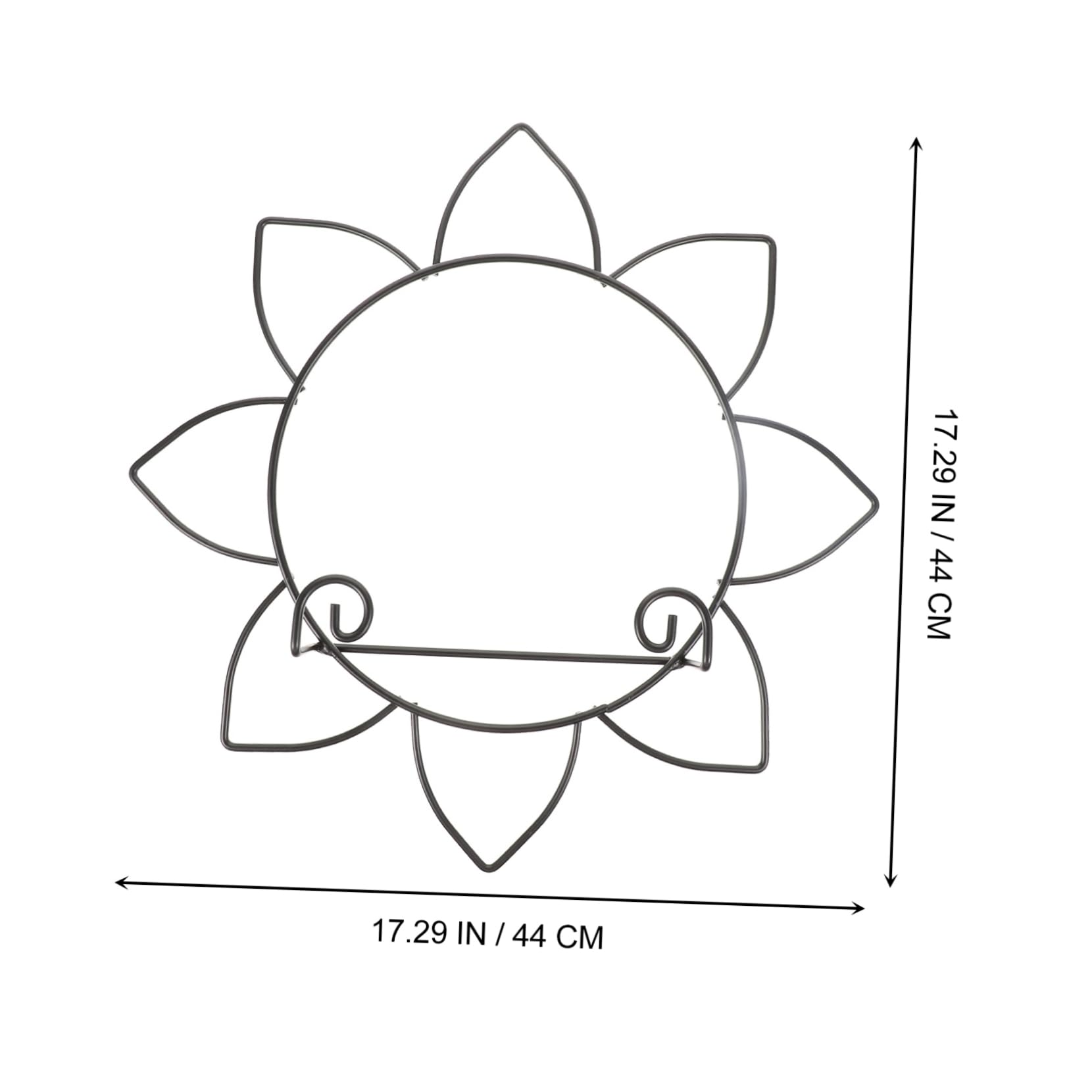 Alipis Wall-mounted Iron Art Display Rack for Plates and Bowls Elegant Artwork Hanging Stand and Stylish Holder for Home Mall and Showcase for Organizing Decor