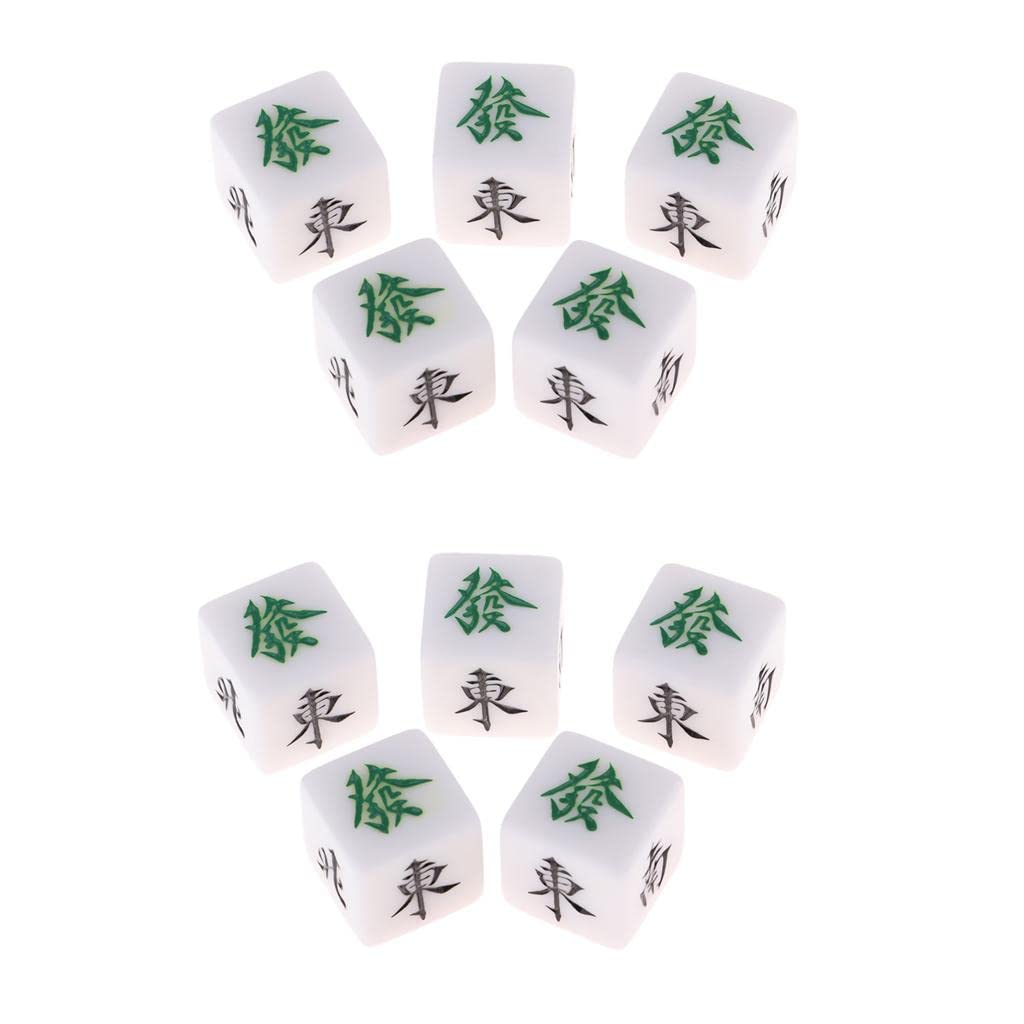ATORSE Toy 10 Pcs Mahjong Dice South North East West Wind Direction Dices Mahjong Game-Toys & Hobbies-Games-Board & Traditional Games-Vintage Manufacture-image-4