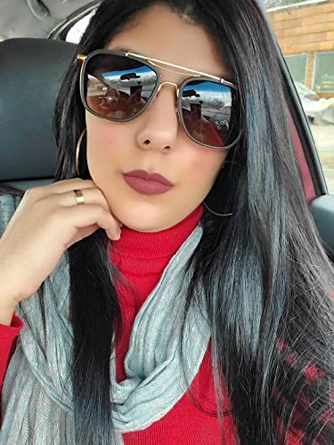 Vintage Steampunk Double Bridge Square Polarized Sunglasses Designer Metal Frame For Women Men2