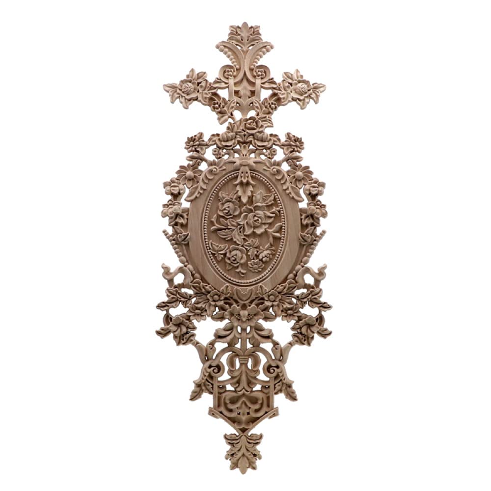 Bois sculpté décoratif floral ARKERO moulure haut de gamme pour armoire