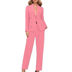 Womens Fall Business Pant Suit Long Sleeve Formal 2 Piece Blazer Set Casual Office Work Outfits Dress Pants