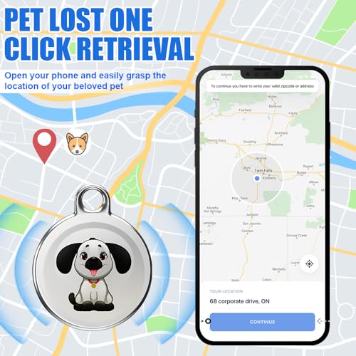 XPJBKC GPS-Tracker für Katze, Mini-Haustier- und Hundetracker mit Halsband, Echtzeit-Standortverfolgung von Hunden und Katze