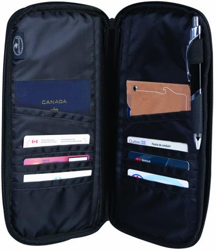 Austin House Luggage Travel Document Organizer, Black, One Size