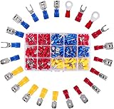 【Fácil de prensar y duradero】- este conjunto de terminales de cable es una gran variedad de conectores de prensado. Son fáciles de engarzar y ofrecen un rendimiento a largo plazo. su cable nunca se saldrá de estos conectores.