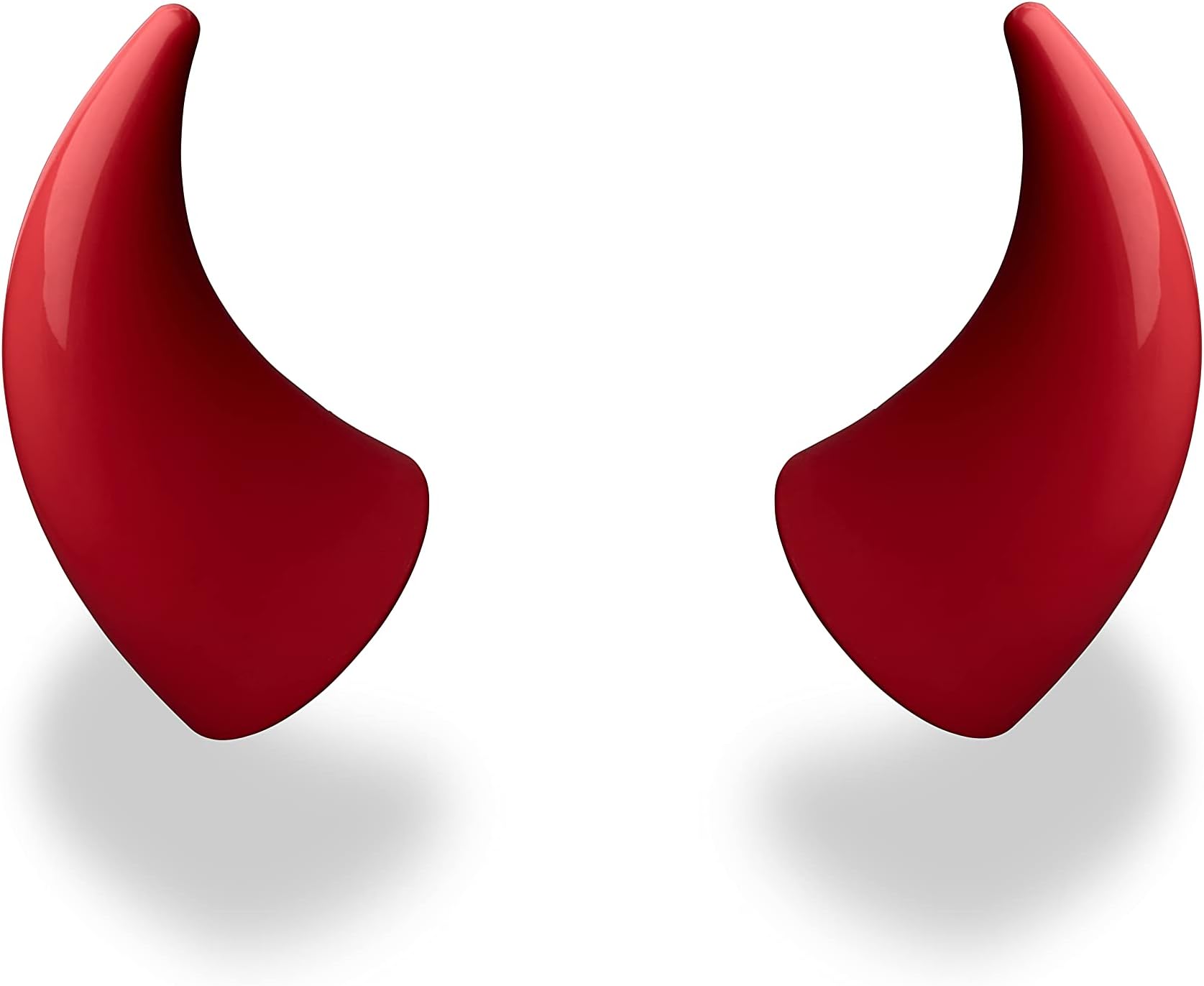 Helmet Flair MagNeatOhz Large Red Devil Horns for Helmet | Made in USA | Helmet Accessory for Motorcycle Helmet, Bike Helmet, Ski Helmet | Magnetic & Interchangeable | Pair (Helmet Not Included)