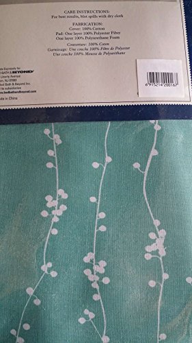 J&J - Funda para tabla de planchar, diseño de flores, color blanco