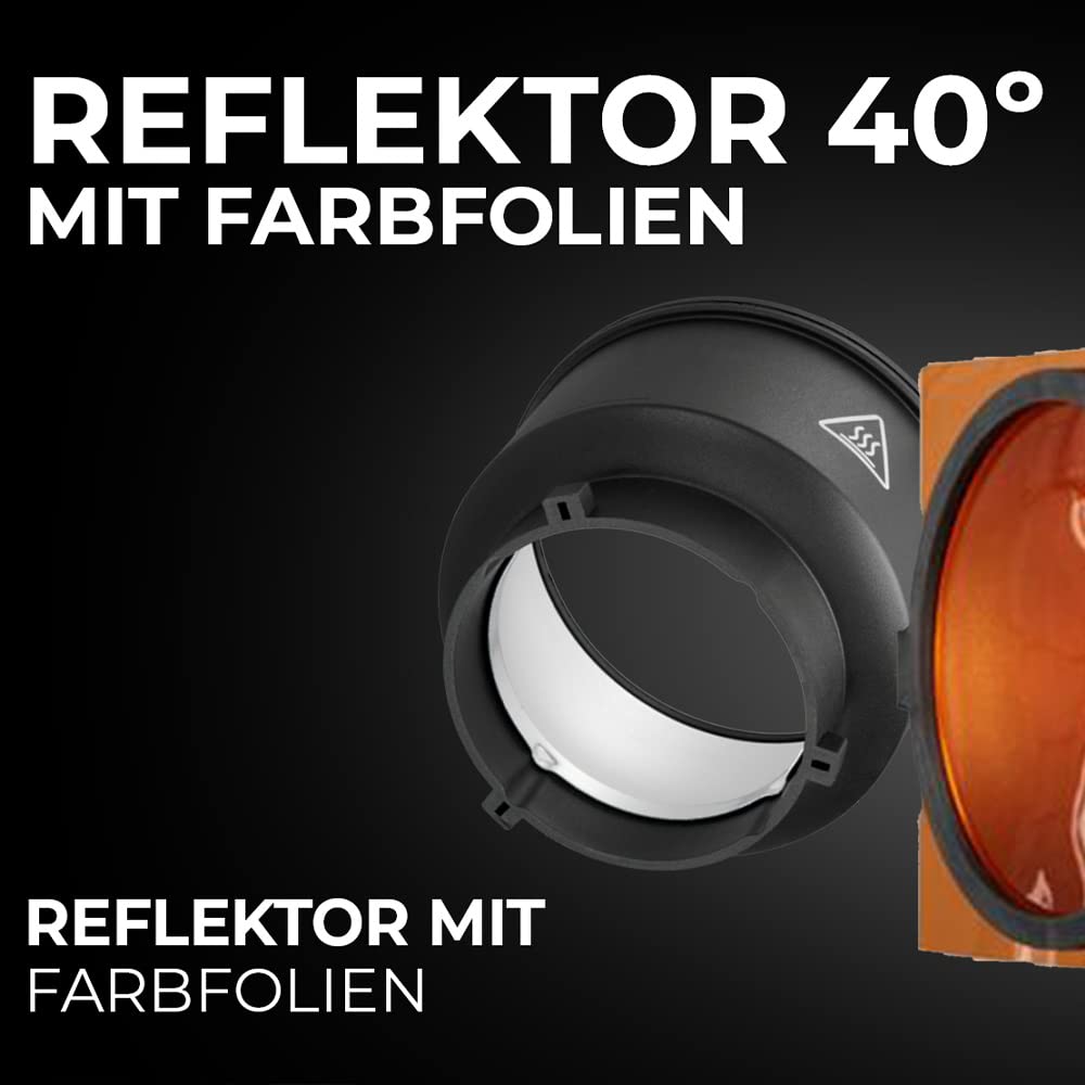 Rollei Kit Réflecteur 40° Bowens + 6 Filtres Couleur Magnétiques – Lumière Créative Studio Photo