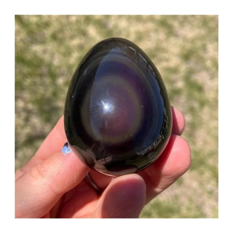 Œuf en obsidienne arc-en-ciel pour libérer le stress et l'anxiété