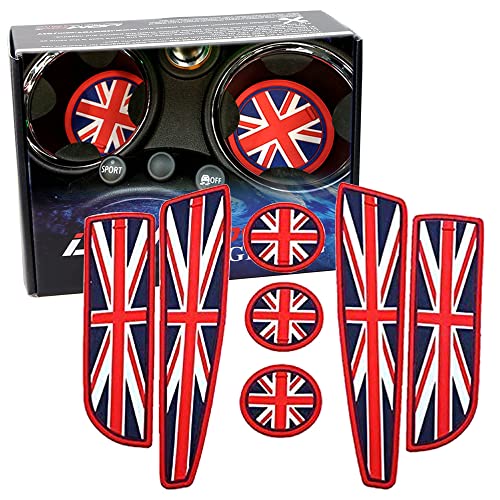 Juego de 7 piezas para interior MINI Cooper Rojo/Azul miniatura 1