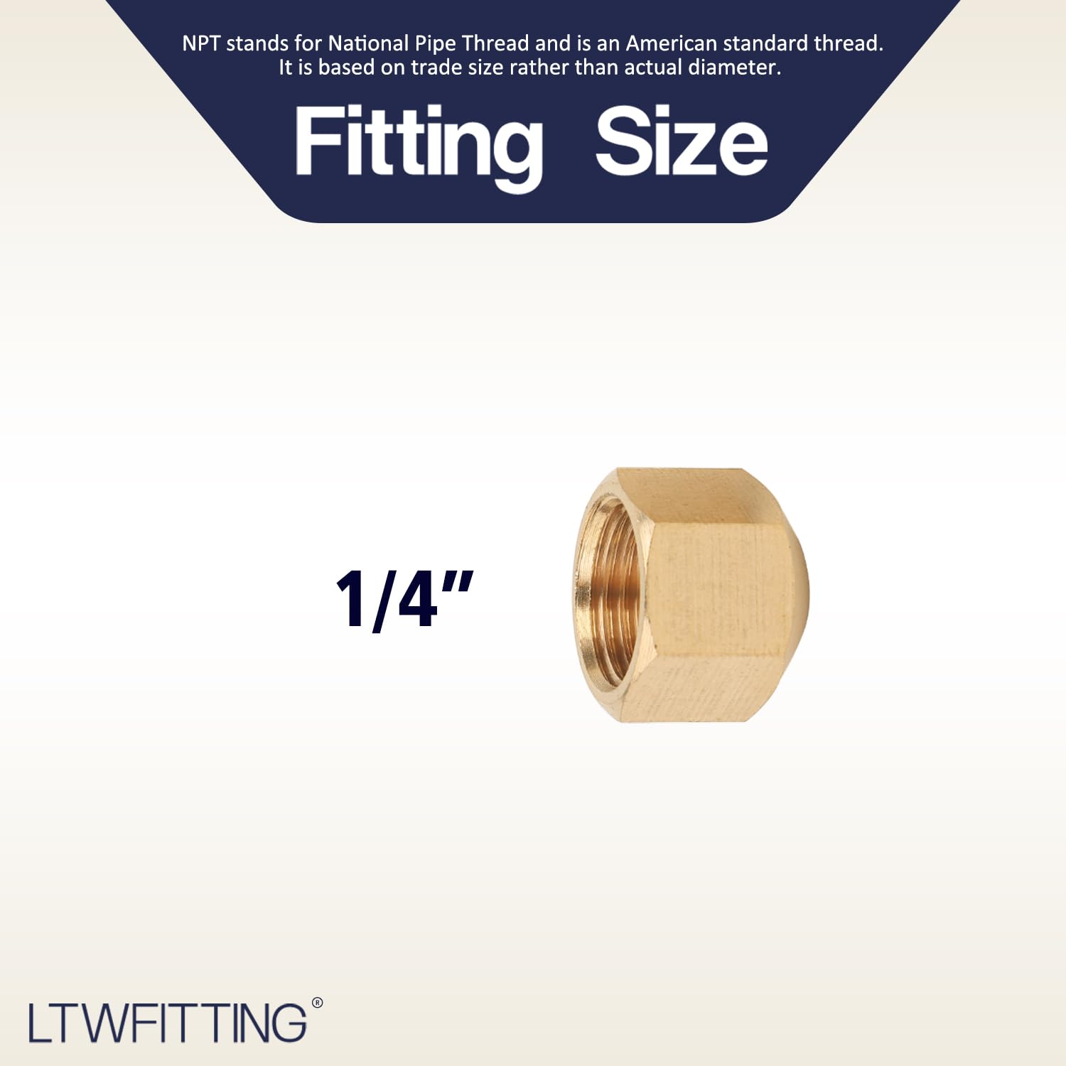 LTWFITTING Lot de 700 bouchons de valve d'arrêt de compression en laiton 6,35 mm