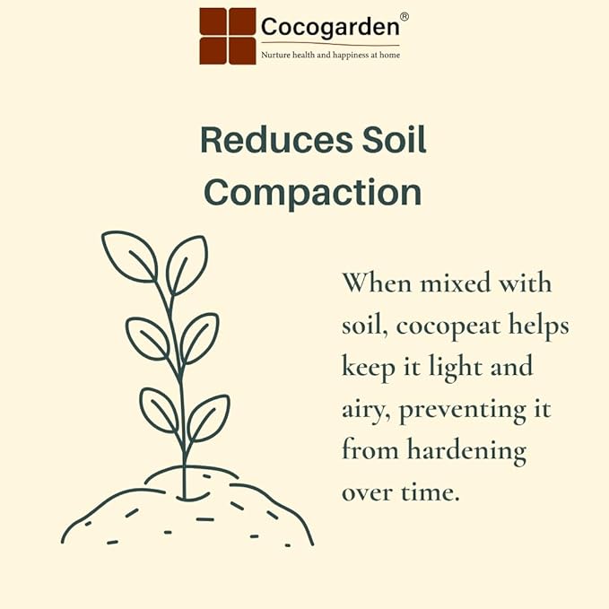 Cocogarden Cocopeat for Plants 5kg Block - Expands up to 75 litres of Powder | Garden Soil | for Potting Mixture Home Terrace Gardening and Potted Plants