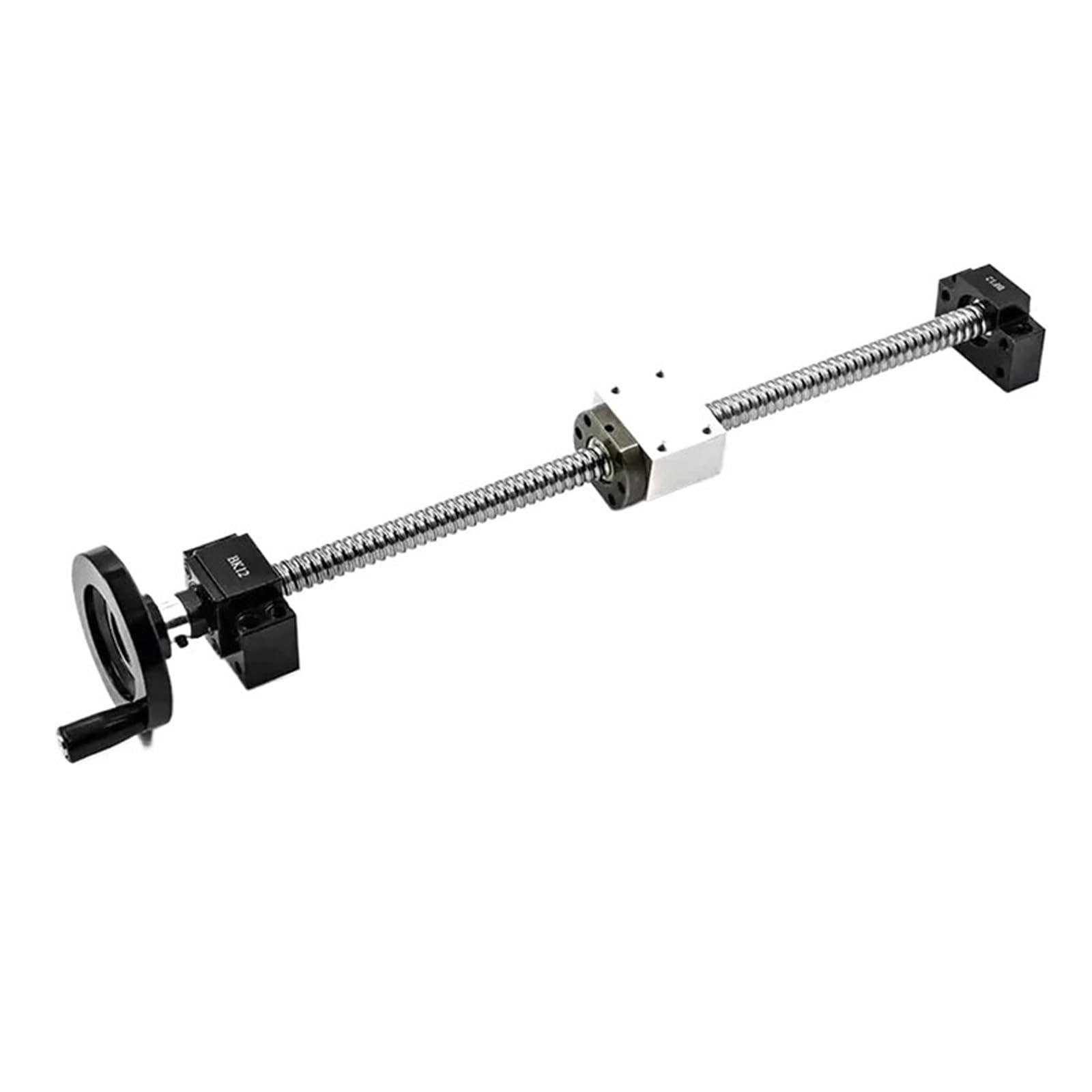 Vis à billes anti-jeu Vis à billes laminées SFU1605 C7 avec extrémité usinée + écrou 1605 + boîtier d'écrou + support d'extrémité BK/BF12 + volant(400mm)