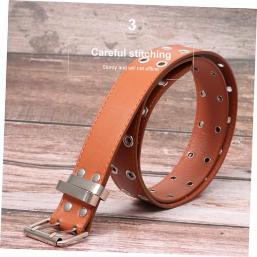 2pcs Ladies Belt Para Mujeres Lumbar Belt Secure Straps for Belt Punk Style4