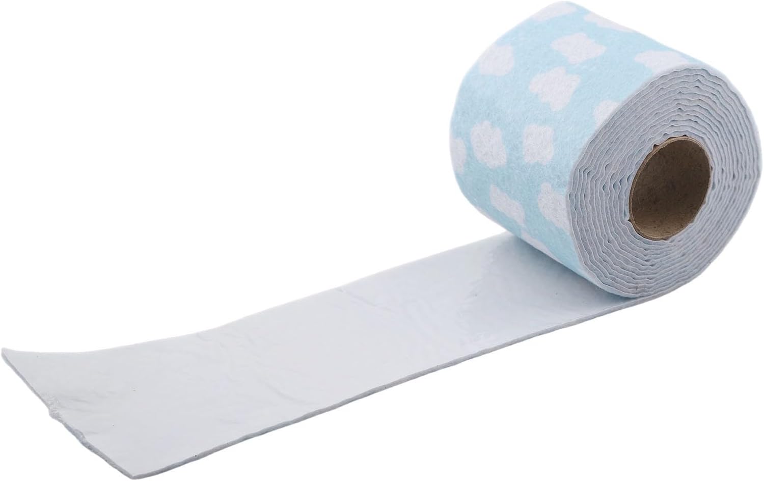 Moisture Absorbing Strip 2.8M Roll for Glass Surfaces - Reusable and Washable Anti-Condensation Drying Strip to Keep Dry, Bathroom & Sink Countertops Moisture (Pattern May Vary)（The White Cloud）