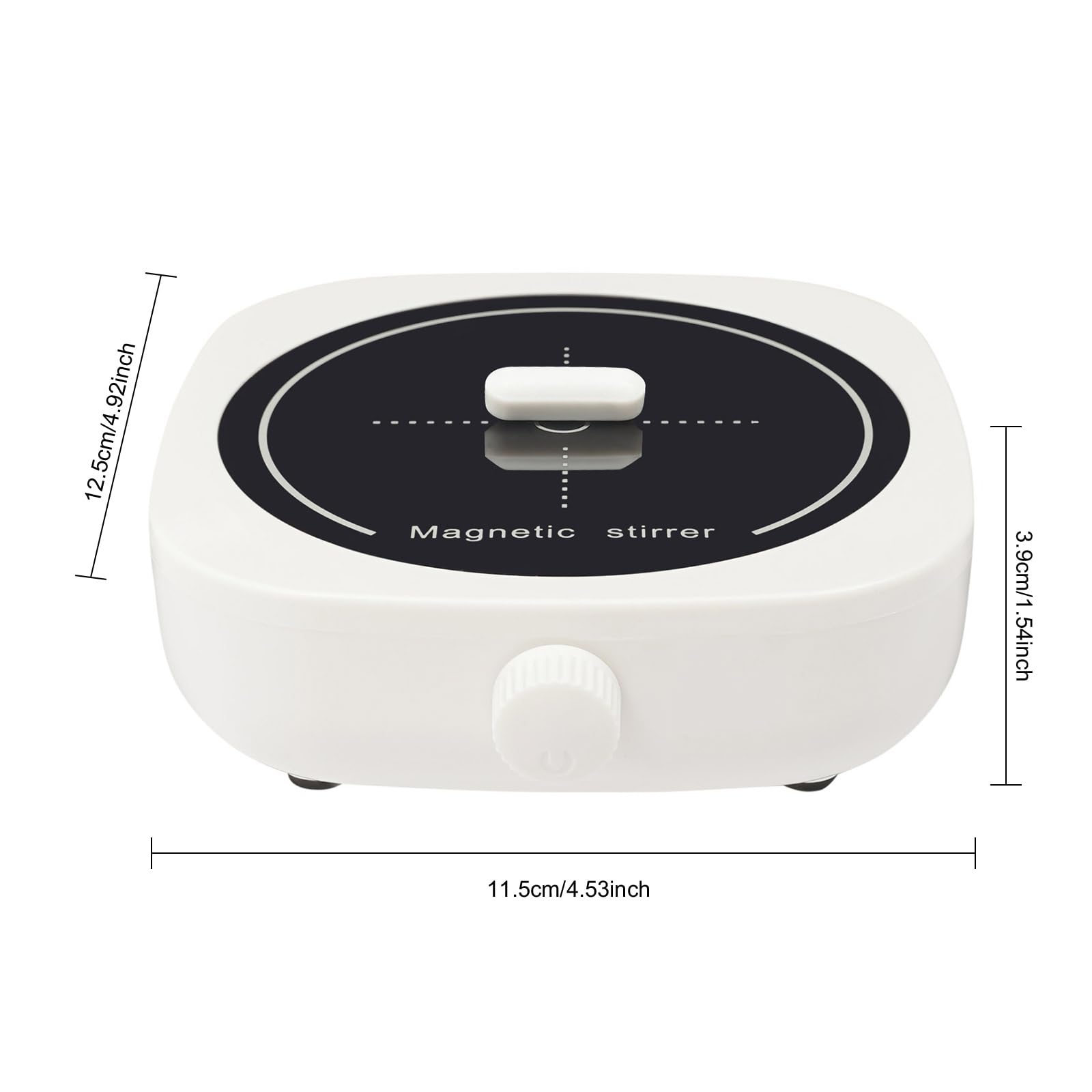 4000 U/min Magnetrührer für Labor, 1L Magnetmischer Leiser Mini USB Magnet Flüssigkeitsmischer, Magnetische Rührplatte Labor Rührer Mixer Fassungsvermögen