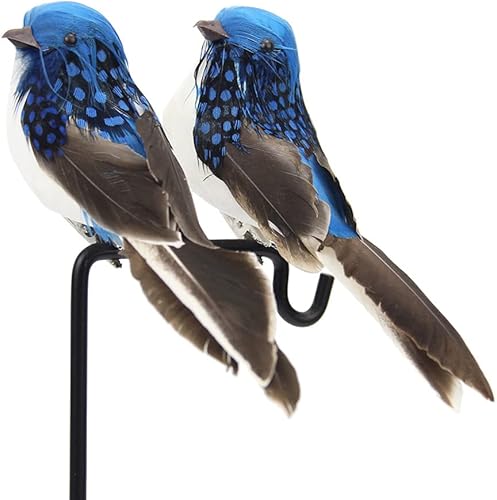 Miniatura 3 de MAOMIA Pájaro de espuma artificial, mini plumas de simulación, adornos para manualidades, hogar, jardín, decoración de boda, accesorios de fiesta