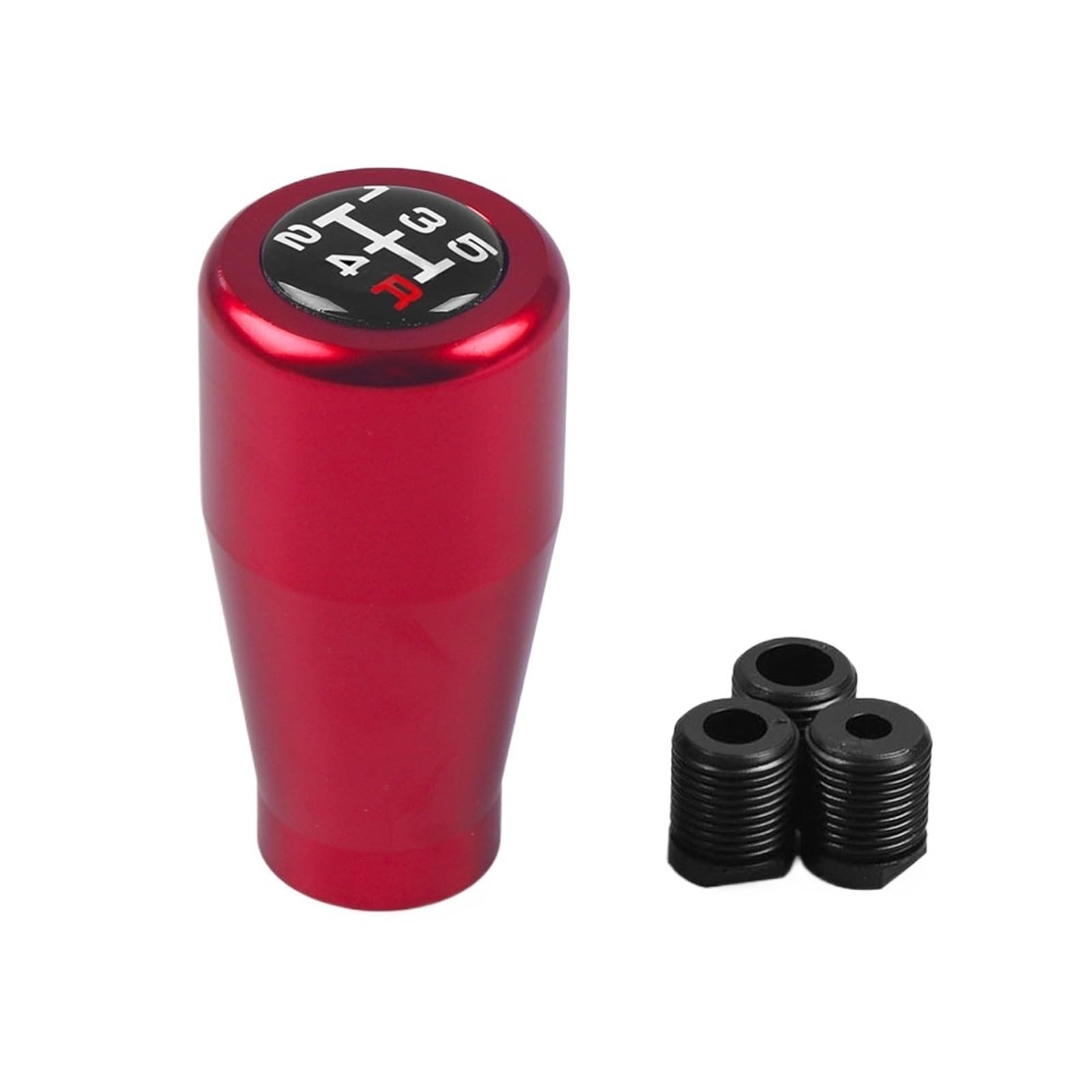 Htrdtd Red Car Handbrake Levers For 5 Speed Manual Gear Aluminum Shift Knob Shifter Lever Head Handbrake Lever(Red)