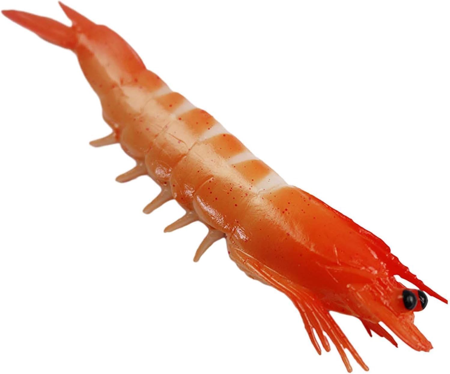 Awexzecor Red Fake Shrimp Model Artificial Shrimps Figures Realistic Seafoods Decorations Realistic Fake Prawns Photo Props Home Decor Prawns, Artificial Fruits Home Décor
