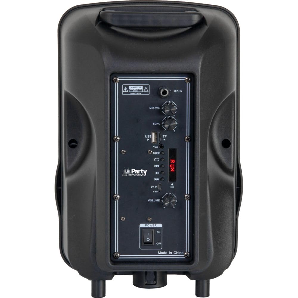 PARTY PARTY-MOBILE8-SET LED BELEUCHTETE 8" AKTIVBOX MIT STATIV & MIKROFON