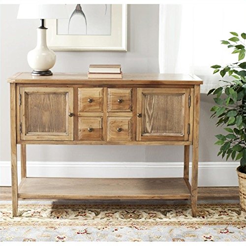 Safavieh-American-Homes-Collection-Charlotte-Medium-Oak-Sideboard Safavieh American Homes Collection Charlotte Medium Oak Sideboard