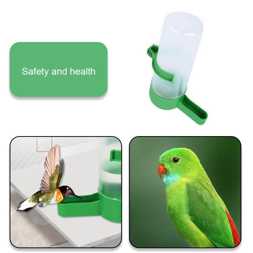 JIALWSJWAN 4 Pcs Bird Water Feeders Automatic Bird Drinkers Hanging Bird Water Dispensers for Cage Budgie Cockatiel Canary Lovebirds and Small and Medium Parrots - Image 4