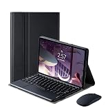 QYiiD Keyboard Case with Mouse for Lenovo Tab P11 Pro 2nd Gen 11.2" 2022 (TB-132FU/ TB-138FC), Folio Keyboard Case Cover with Detachable Wireless Keyboard for Lenovo Tab P11 Pro Gen 2, Black