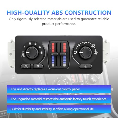 599-210XD Climate Control Module AC Heater HVAC Panel Fit for 2003-2007 Chevy Silverado GMC Sierra 1500 2500 3500 Tahoe Suburban Avalanche Trailblazer Yukon XL Envoy Buick Cadillac Isuzu Saab by MYLSAUTO - Used condition - Image 5