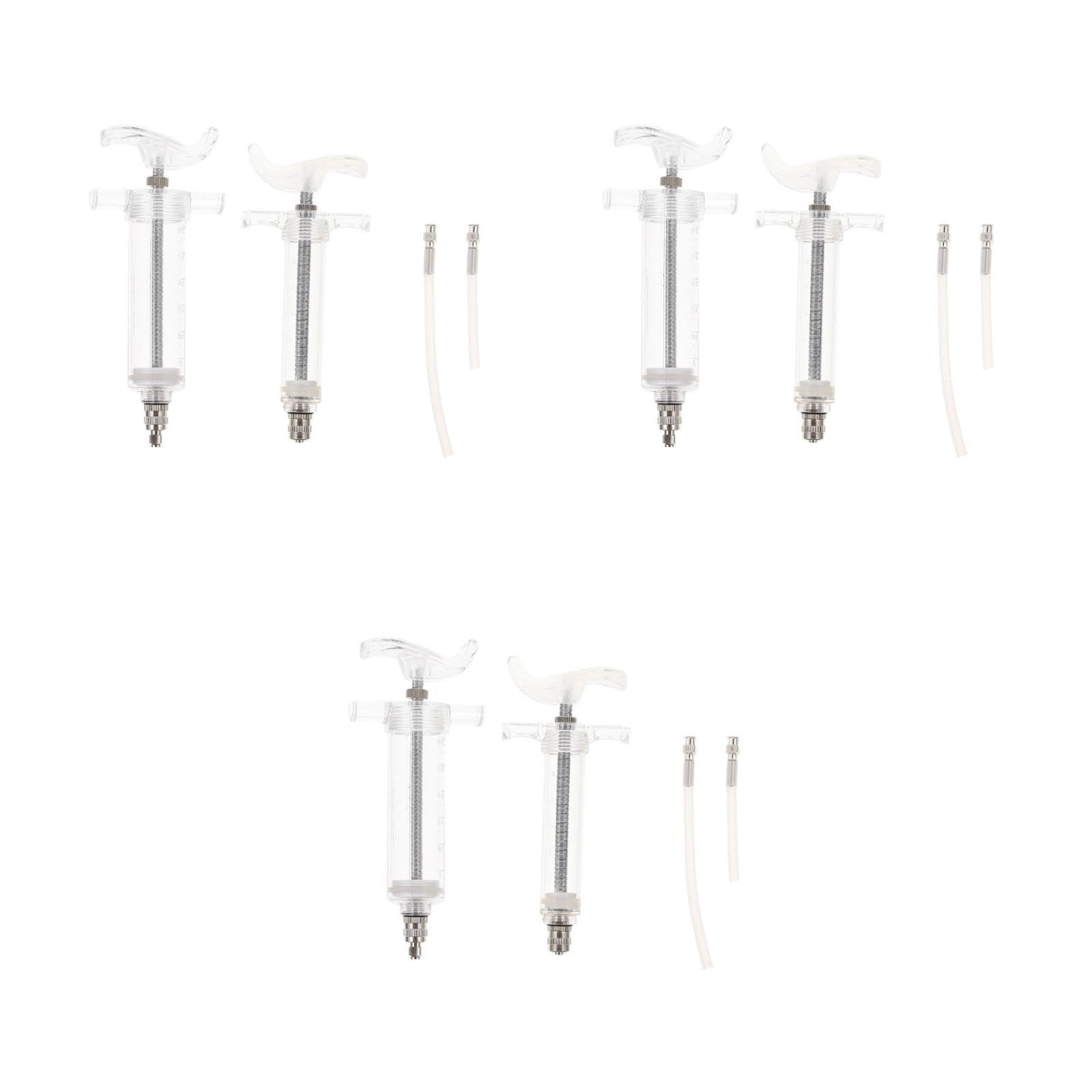 VANZACK 3sets Completo di Accessori per Allevamento Uccelli Siringhe Tubo Flessibile e Guarnizioni per Pappagalli e Cocorite