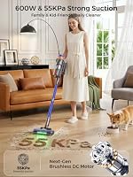Cordless Stick Vacuum Cleaner, 600W 55Kpa 70Mins for Home, Pet Hair, Carpet — image 2
