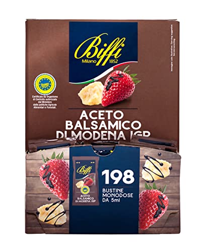 Biffi - Aceto Balsamico di Modena IGP - Monodose - 198 bustine monoporzione da 5 ml