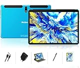 MEBERRY Tablette Tactile 10 Pouces HD Android 10.0 - avec Processeur à Octa-Core : 64Go, 4Go de RAM Tablette, GPS, WiFi, Bluetooth, Type-c - 5.0+8.0 MP Caméra -Corps en Métal Bleu