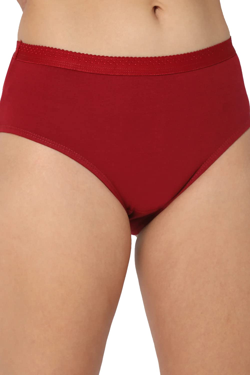 intimacy lingerie Women's Classic Dark Plain Panty Mid Waist, Medium Coverage Hipster|Briefs Panty Set for Women Daily Use with Outer Elastic Pack of 3 Panties-picture-32