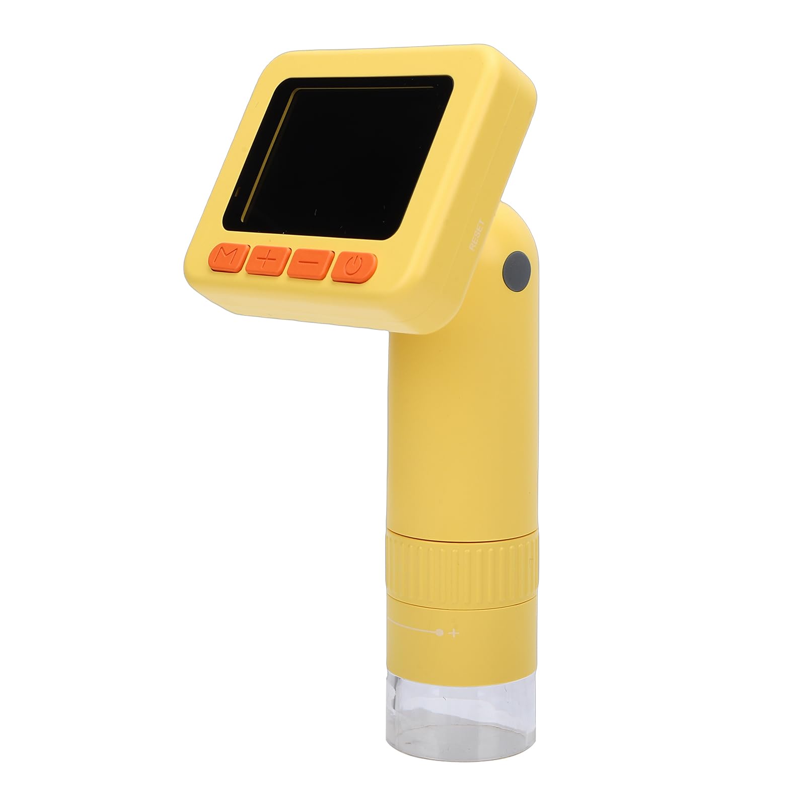 Microscopio Digitale per Bambini 1000X 1080P Portatile Portatile con 12 Diapositive Giocattolo Educativo Scientifico per Bambini (W2 Giallo Senza scheda MicroSD)