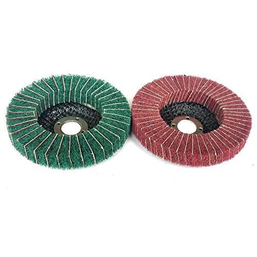 Disque de polissage combiné 100mm avec roue à lamelles nylon 10x
