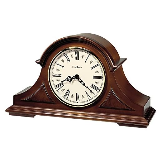 Howard Miller Burton II Mantel Clock 635 107 – Windsor Cherry Finish, Decorative Top Molding review