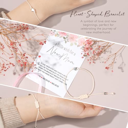 Image of New Mom Gifts for Women, 7pcs Pregnancy Gifts for Expecting Mom, Mother to be After Birth, First Time Care Package After Baby, Congrats on Postpartum Present with 16 oz Mama Glass Cup