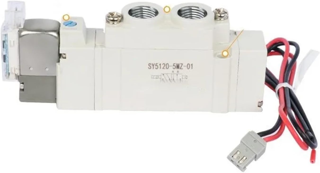 SMC type SY7220 C8 electric solenoid valve 2 position double electromagnetic solenoid valve (Color : SY7220-5L-C8)