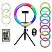 Produktbild RGB Selfie Ring Light | 10-Zoll-RGB-Selfie-Ringlicht mit Fernbedienung und Bluetooth-Verschluss für Fotografie, Selfie und Videoaufzeichnung | LED-Selfie-Licht | Fotografie-Ringlicht