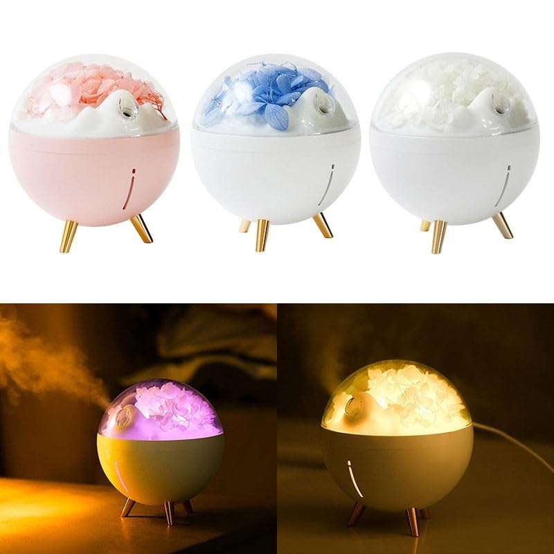 Humidificador Dormitorio LED Lámpara de cabecera Agua Reabastecimiento Oficina Humidificador (rosa)