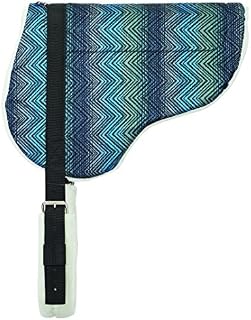 Weaver Leather Herculon Bareback Pad with Merino Wool Fleece Bottom, Blue