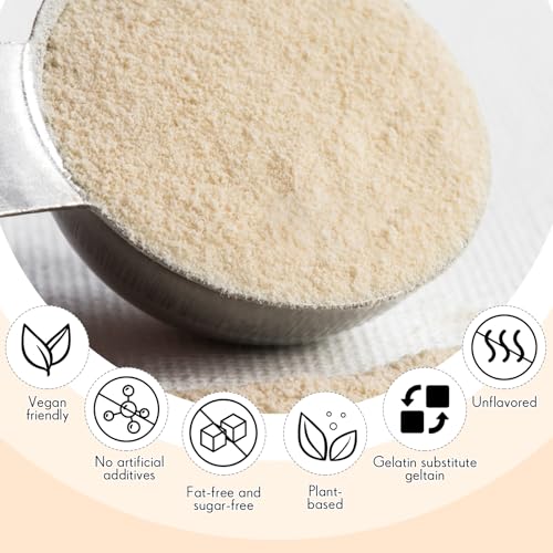 Besway Agar Agar Powder 5 oz, 100% Natural Red Algae, Gelatin Substitute, Vegan Halal Gluten-free, Non-GMO, Sugar-free, Unflavored Plant-based for Cooking Baking 141g